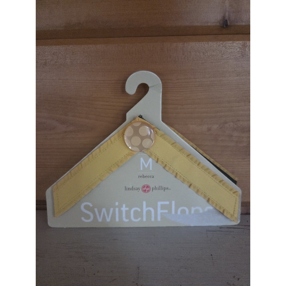 Lindsay Phillips Switch Flops Straps Yellow Rebecca M 90954 Shoe Strap